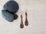 Natural Patina Hourglass Earrings
